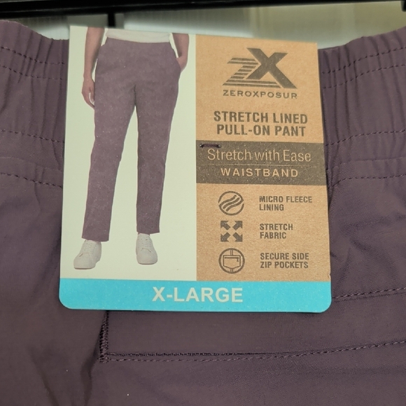 ZeroXposur Plum Stretch Lined Pull-On Pants - Picture 2 of 4